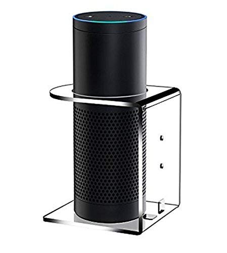 Acrylic Speaker Stand for Alexa Smart Home Speaker Holder (Clear) (Clear)