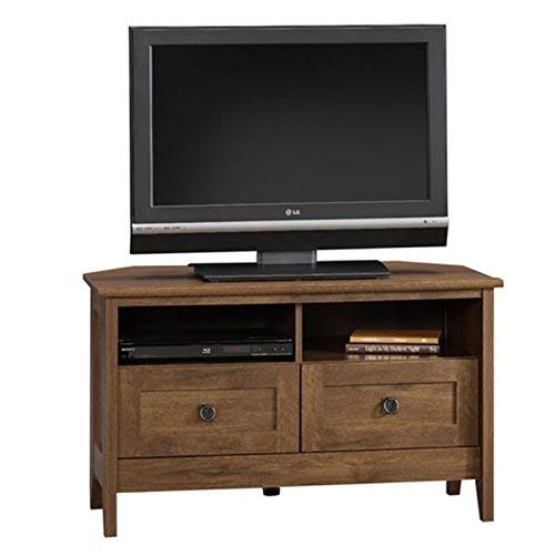 Corner Tv Stand Oak Entertainment Center Furniture Media Console Table Cabinet Wood