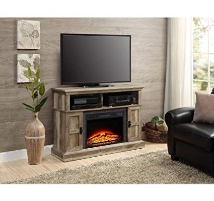 Whalen Media Fireplace Console for Flat Panel TVs up to 55″ (Weathered) Review