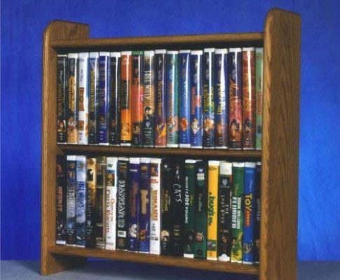 Solid Oak Cabinet for DVD’s, VHS tapes, books and more Review