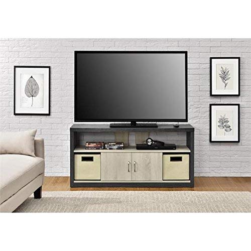 Altra Winlen 55 inch TV Stand with 2 Fabric Bins