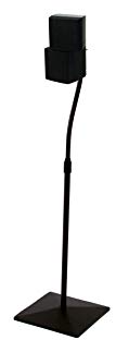 Rocelco B-Tech Rocelco BT11 Adjustable Height Speaker Stands - Pair (Black) (Discontinued by Manufacturer)