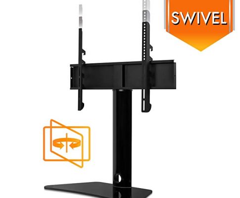 Mount-It! Universal Swivel TV Stand, Swiveling Height Adjustable Television Tabletop Base Fits 32″ to 55″ LED LCD Flatscreens (MI-844) Review