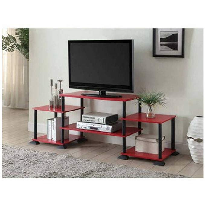 Multiple Shelves Mainstays No Tools 3-Cube Storage Entertainment Center for TVs up to 40