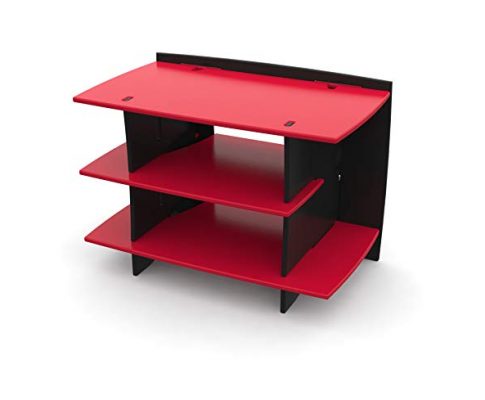 Legare Kids Gaming and TV Stand, Storage Unit, Red and Black Review