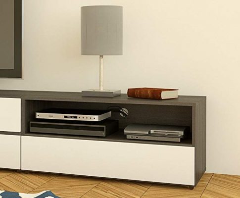 Nexera 221433 Allure 36-Inch TV Stand, Ebony and White Review