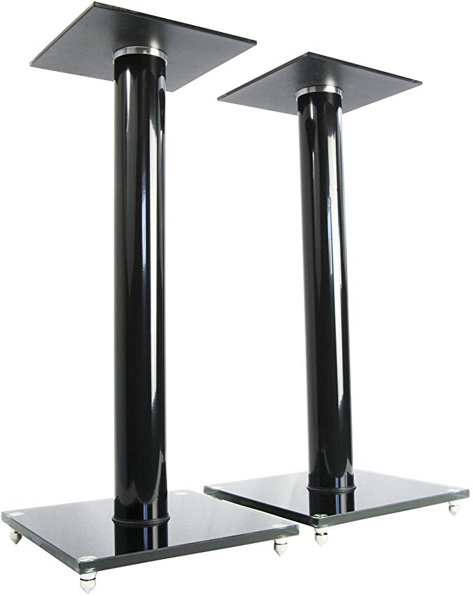 VIVO Premium Universal Floor Speaker Stands for Surround Sound & Book Shelf Speakers (STAND-SP02B)