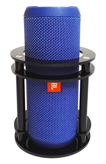 FitSand(TM Speaker Stand Holder Guard Station for JBL Flip 4/3 / 2/1 Splashproof Portable Bluetooth Speaker - Black