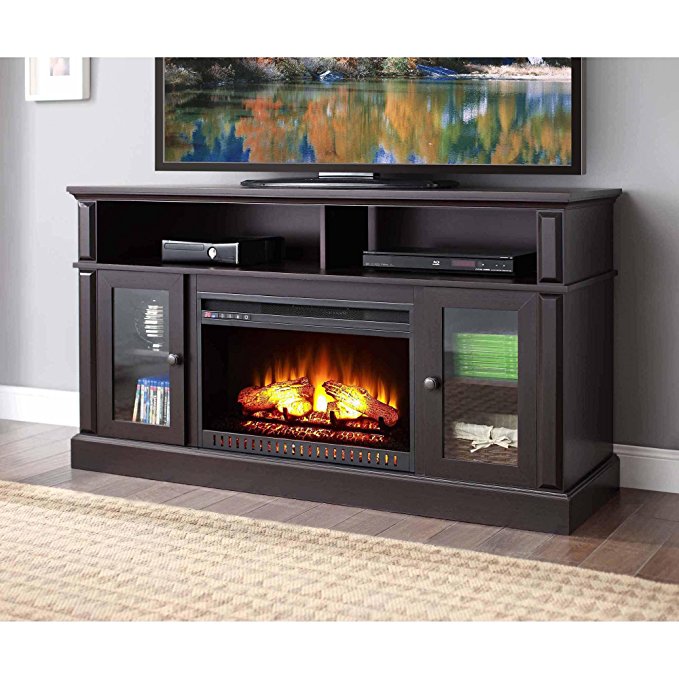 Whalen Barston Media Fireplace for TV's up to 70, Multiple Finishes (Espresso)