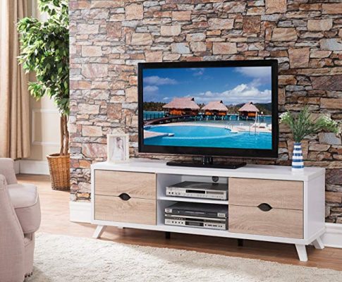 Smart home 151281 Entertainment Center TV Stand (White) Review