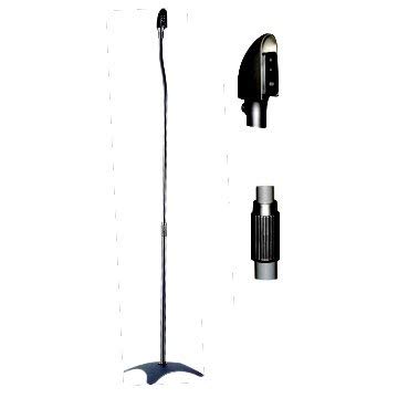 InstallerParts Speaker Stand (2pc/set) - Pair of Universal Adjustable Height Surround Sound Speaker Stands (Black Finish)