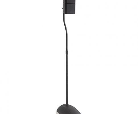 Sanus Home Theater Series Adjustable Height Speakers Stands Satellite Speakers – Tear Drop Base – 26″-39″ Height – HTB3 (Black) Review