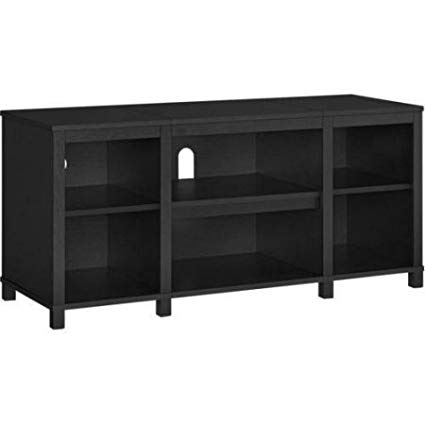 Mainstay.. Parsons Cubby TV Stand (Black Oak)