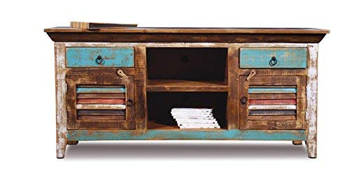 Distressed Reclaimed Solid Wood Credenza / Tv Stand