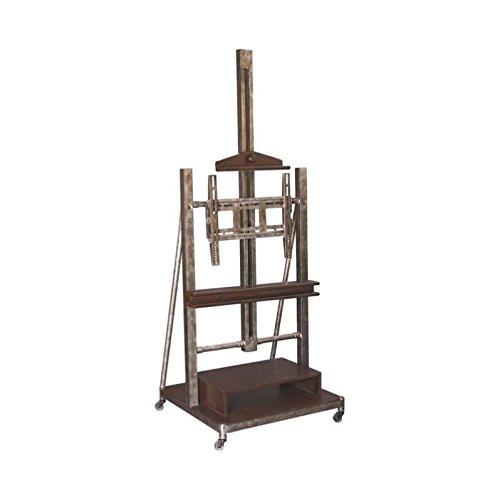 Beaumont Lane TV Easel/Stand in Distressed Brown