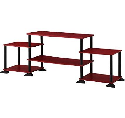 Mainstays No-Tool Assembly 3-Cube Entertainment Center for TVs up to 40″,Red Review