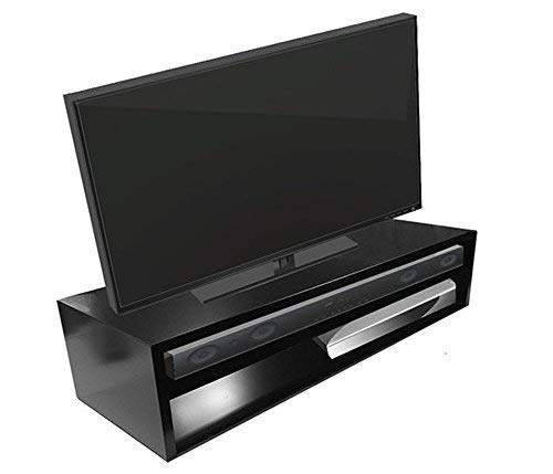 Tabletop TV Stand-Deluxe for Flat Screen (Black) | RIZERvue (Up to 50