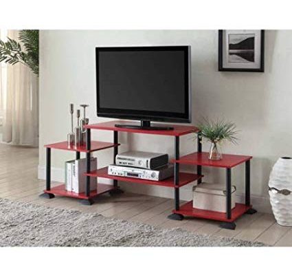 Mainstays No Tools 3-Cube Storage Entertainment Center for TVs up to 40″ (Red) Review