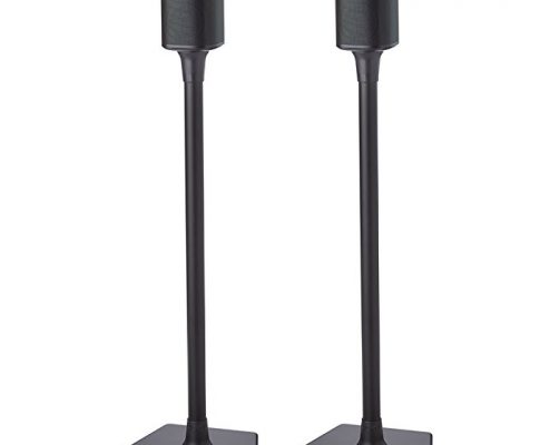 Sanus Wireless Sonos Speaker Stand for Sonos One, Play:1, Play:3 – Audio-Enhancing Design with Built-in Cable Management – Pair (Black) – WSS22-B1 Review