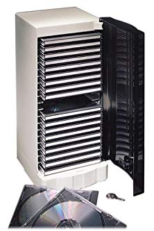 CD Tower 20 Capacity With Lock (Discontinued by Manufacturer)
