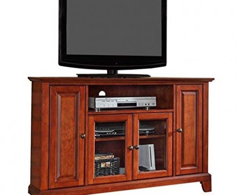 Corner Tv Stand with Storage Entertainment Center Media Console Wood Cabinet (Classic Cherry) Review
