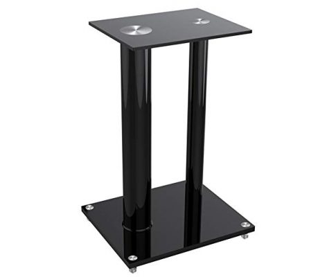 Monoprice Glass Floor Speaker Stands (Pair), Black Review