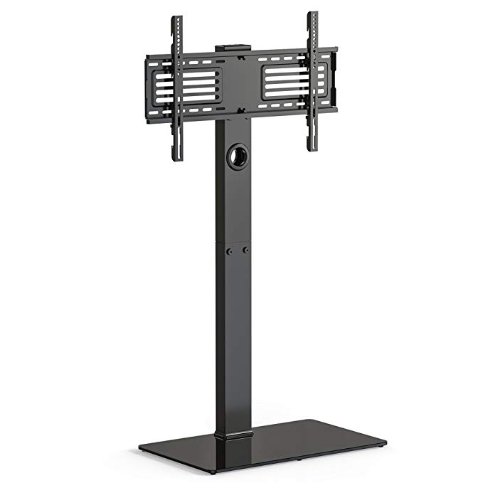FITUEYES Universal TV Stand Base with Swivel Mount Height Adjustable for 32 to 65 Inch TV TT107501MB