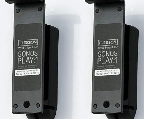 Flexson Wall Mount for Sonos PLAY:1 with Mounting Hardware – Pair (Black) Review