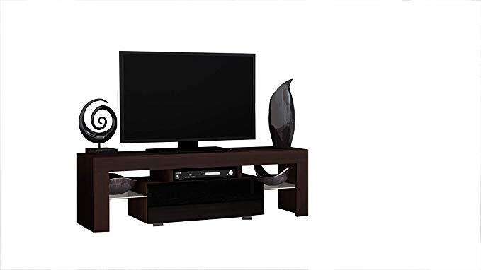Concept Muebles TV Stand Milano 130 / Modern LED TV Cabinet/Living Room Furniture/Tv Console fit for up to 55