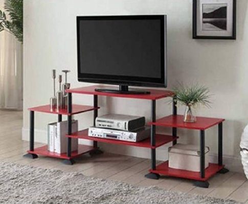 [US STOCKS]3-Cube Entertainment Center for TVs up to 40″ NEW No-Tool Assembly (Red) Review