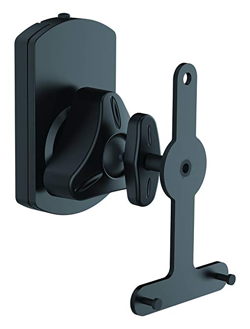 Sonos Dual Universal Wall Mount Speaker Stands, Tilt/Swivel Adjustable Brackets, Pair (for Sonos Play 1 and Play 3)