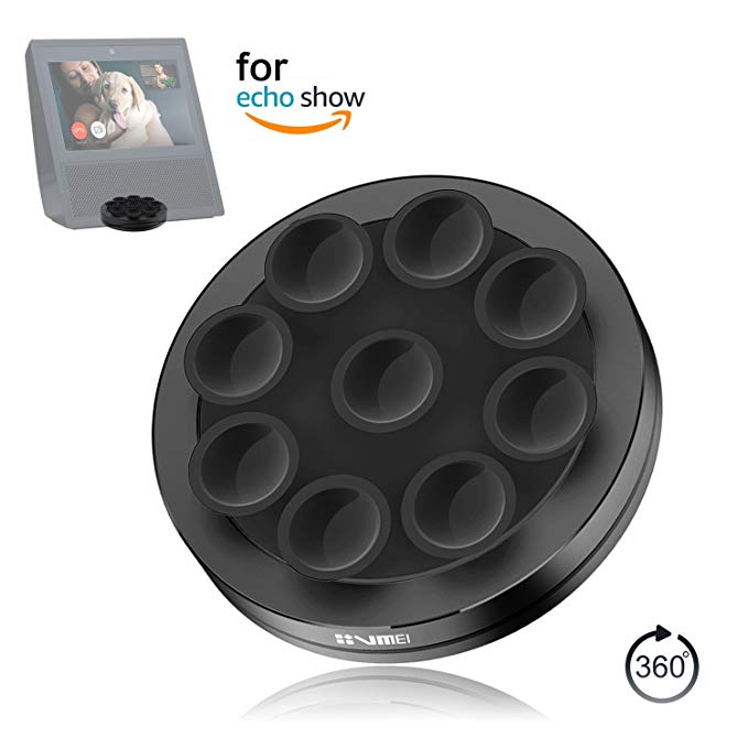 Echo Show Stand Echo Spot Adjustable Stand-360 Rotating Station Metal Adjustable Desktop Rotatable Base For Echo Show And Echo Spot-Designed By VMEI