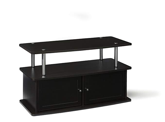 Convenience Concepts Designs2Go TV Stand with 2 Cabinets for Flat Panel TV's Up to 36-Inch or 80-Pound, Dark Espresso