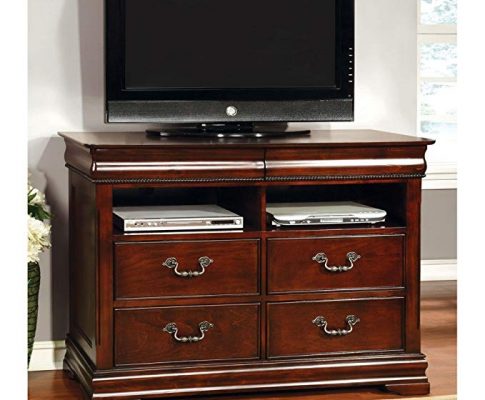 Furniture of America Grand Central 4 Drawer Media Chest – Cherry Review