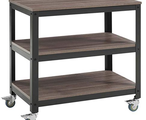 Modway Vivify Industrial Modern Three Tiered Serving Stand With Locking Casters Review