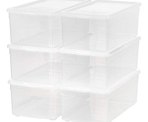 IRIS Media Storage Box, 6 Pack, Clear Review