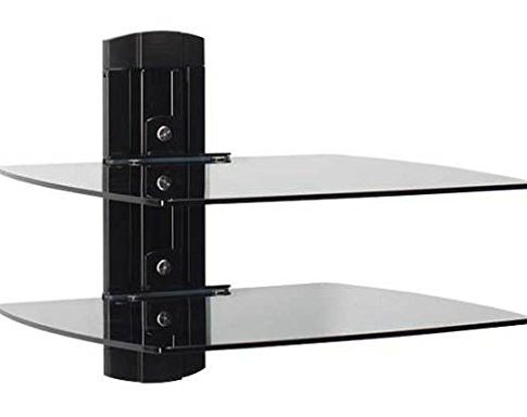 Sanus VF3012-B1 On-Wall Component Shelving Single-Column AV Component System with Two Adjustable Shelves Black Review