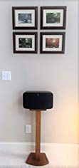 Beautiful Wood Speaker Stand Handcrafted for SONOS Play 5 (2nd Generation) Made in U.S.A. Single Stand. Oak Color.
