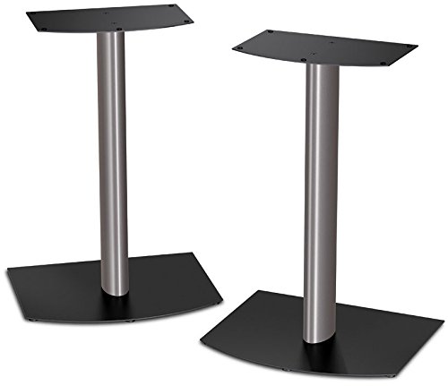 Bose FS-1 Bookshelf Speaker Floor Stands (pair) - Black and Silver (31089)