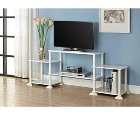 NEW TV Stand Entertainment Center Media Console Furniture Wood Storage Cabinet (White) Review