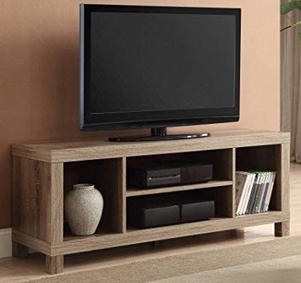 Cross Mill TV Stand (Rustic Oak, 47.24 x 15.75 x 19.09 Inches) Review