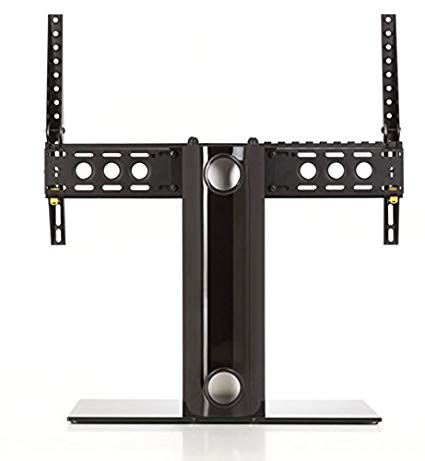 AVF B601BB-A Universal Table Top TV Stand / TV Base - Adjustable Tilt - Fits Most 46 to 65-Inch TVs - Black