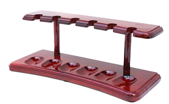 F.e.s.s. Pipes Cherry Finish Pipe Stand Furniture (Hold Six Pipes)