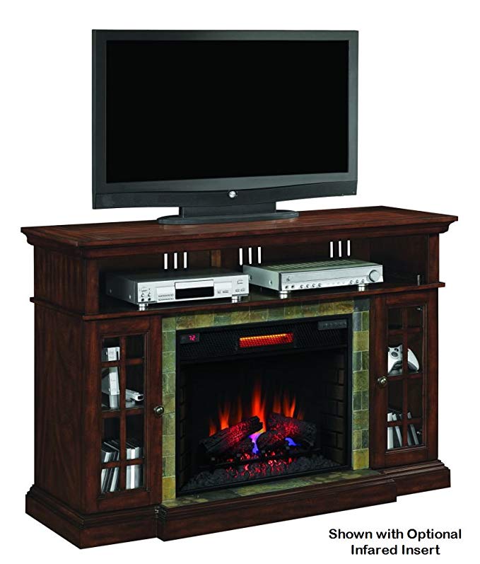 Lakeland Cherry Infrared TV Stand Electric Fireplace 28MM6307-C270