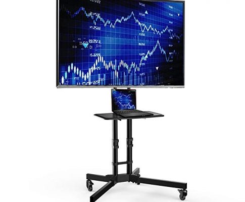 Loctek P3B Universal Mobile TV Cart TV Stand for LED, LCD, Plasma Displays 32-65″, Black Review