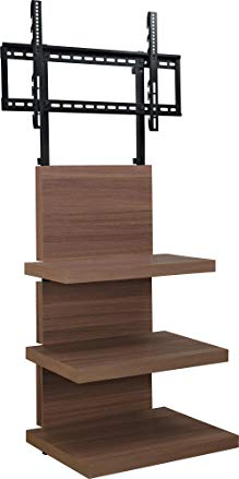 Ameriwood Home Hollow Core AltraMount TV Stand with Mount for TVs Up to 60-Inch, Walnut Finish